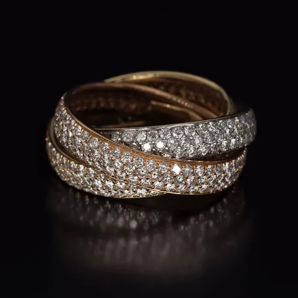 Trilogy Gold and Diamond Ring