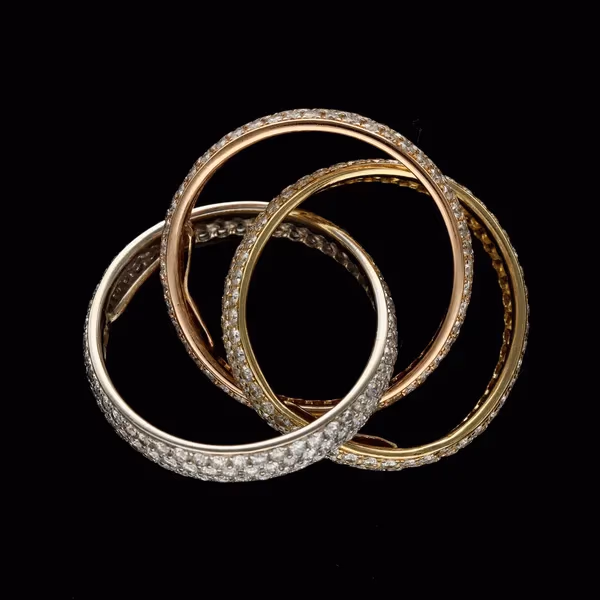 Trilogy Gold and Diamond Ring