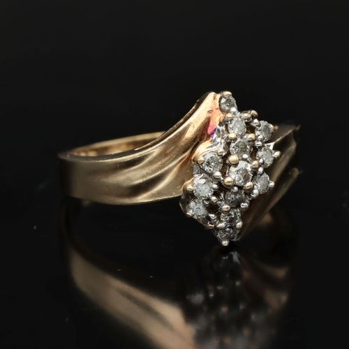 Gold Diamond Ring image-1
