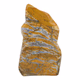 Gele jaspis gepolijst 13,5cm - 360° presentation