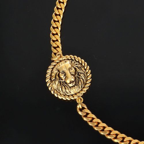 Rare Vintage Lion Necklace and Bangle Set image-2
