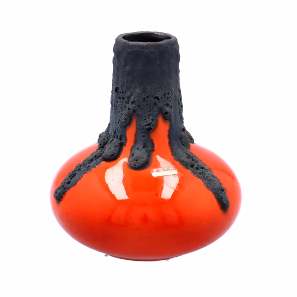 1970's Roth Keramik Fat Lava Volcano Vase