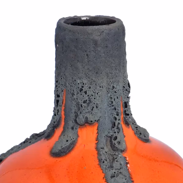 1970's Roth Keramik Fat Lava Volcano Vase