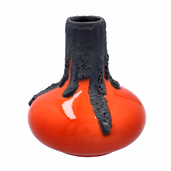 1970's Roth Keramik Fat Lava Volcano Vase