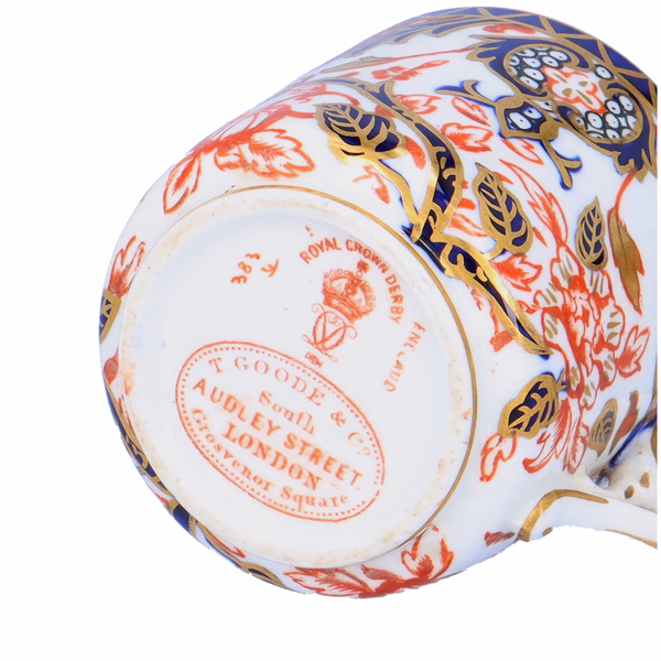 Royal Crown Derby 'King's Pattern' Coffee Cans & Saucers
