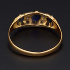 Edwardian 18ct Gold Sapphire Ring,Size P