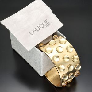 Lalique Silver Crystal Bangle