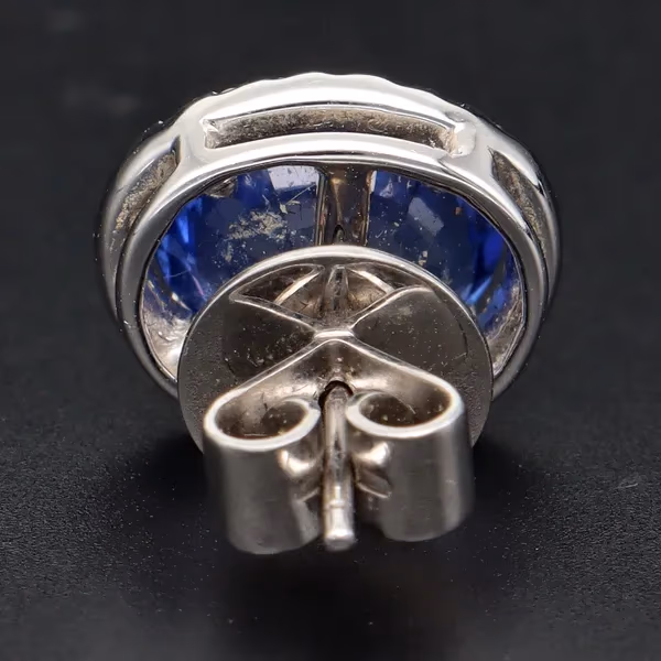 Sapphire and Diamond Earrings
