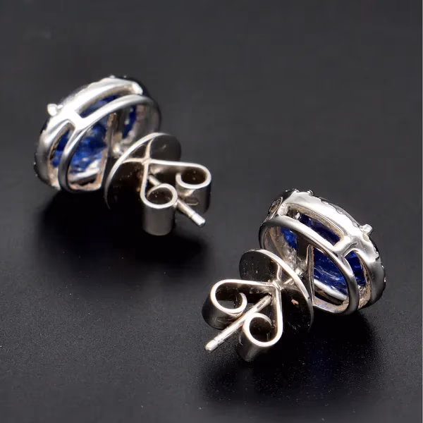 Sapphire and Diamond Earrings