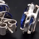 Sapphire and Diamond Earrings