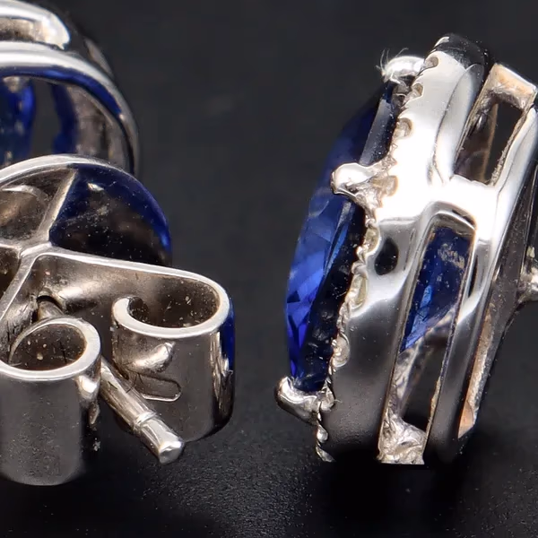Sapphire and Diamond Earrings