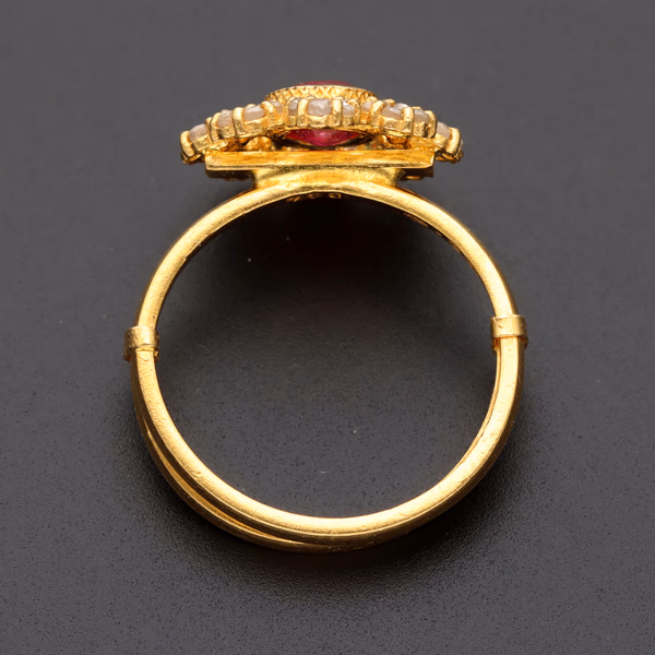 22ct Gold Ruby and Diamond Ring