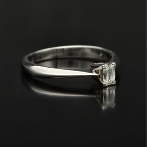 Platinum 0.26ct Solitaire Diamond Ring