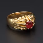 18ct Yellow Gold Ruby Ring