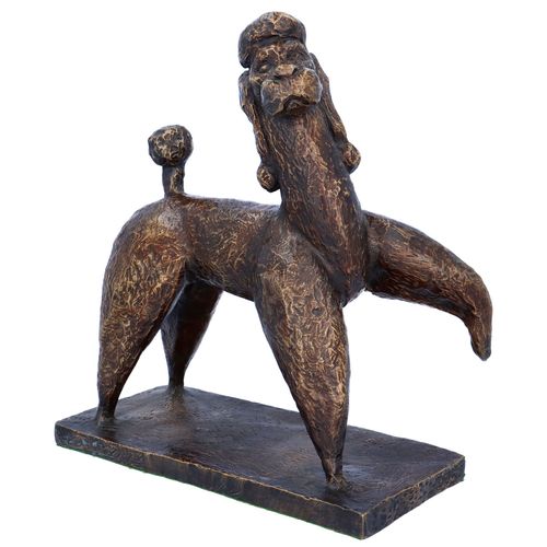 20th Century Stylised Bronze Poodle image-1