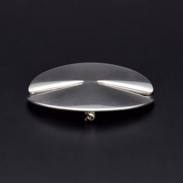 Modernist Danish Sterling Silver Brooch