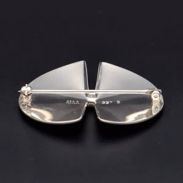 Modernist Danish Sterling Silver Brooch