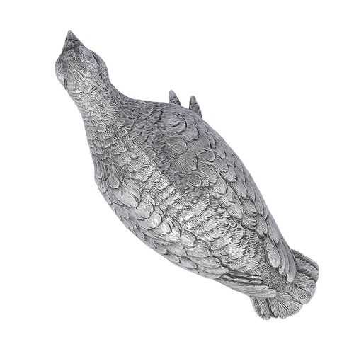 Naturalistic Cast Silver Model of a Grouse image-5