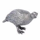 Naturalistic Cast Silver Model of a Grouse