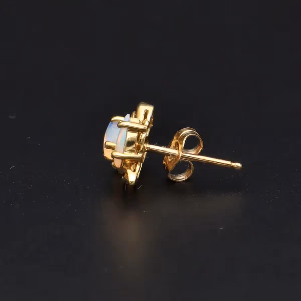 18ct Gold Opal Earrings
