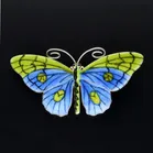 Large Marius Hammer Silver Gilt and Enamel Butterfly Brooch