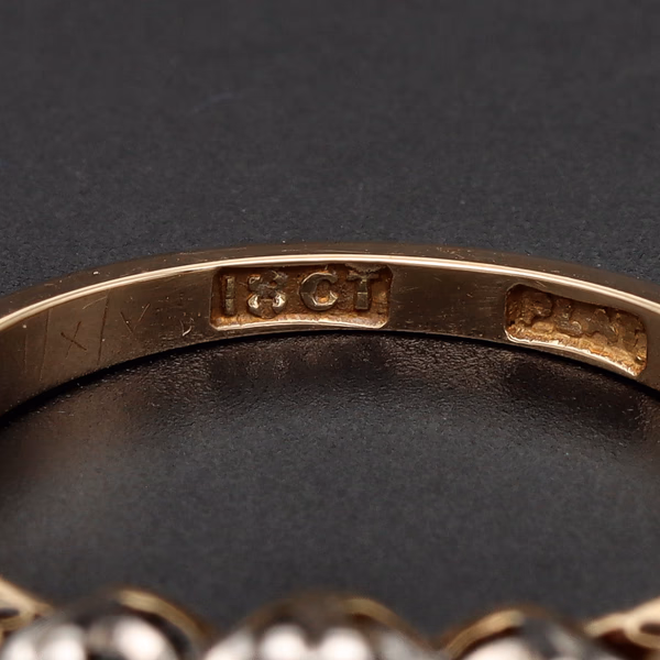 18ct Yellow Gold & Platinum 1ct Diamond Trilogy Ring