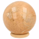 Roze maansteen bol 66 mm - 360° presentation