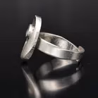 Adjustable Silver Rock Crystal Ring by Sten & Laine