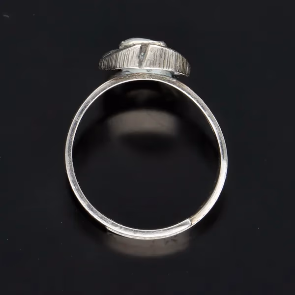 Adjustable Silver Rock Crystal Ring by Sten & Laine