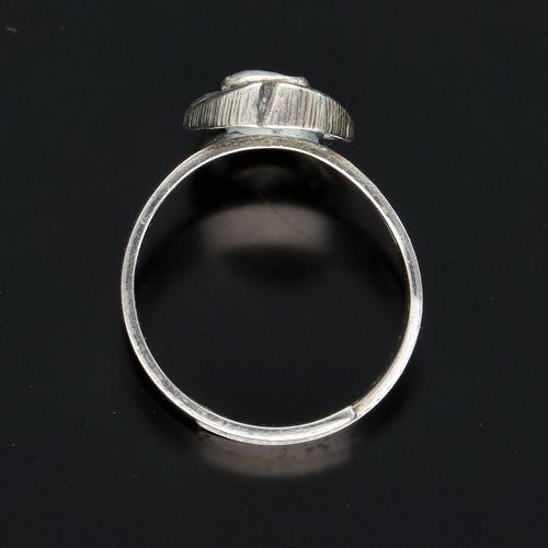 Adjustable Silver Rock Crystal Ring image-6