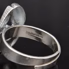 Adjustable Silver Rock Crystal Ring by Sten & Laine