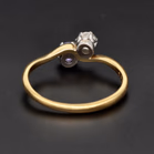 Rare 18ct Yellow Gold 0.25ct Diamond & Tanzanite Ring