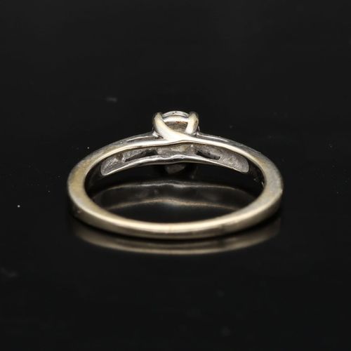 18ct Gold and Diamond Solitaire Ring image-5