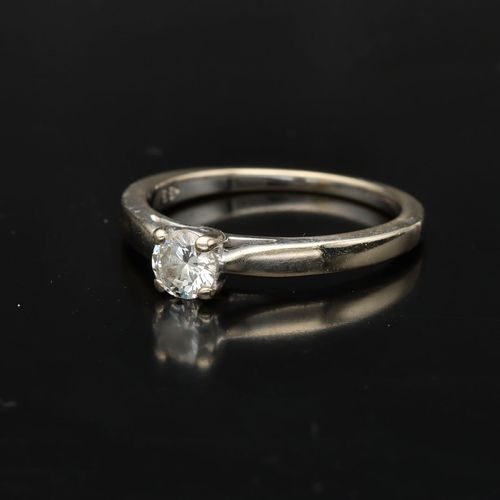 18ct Gold and Diamond Solitaire Ring image-3