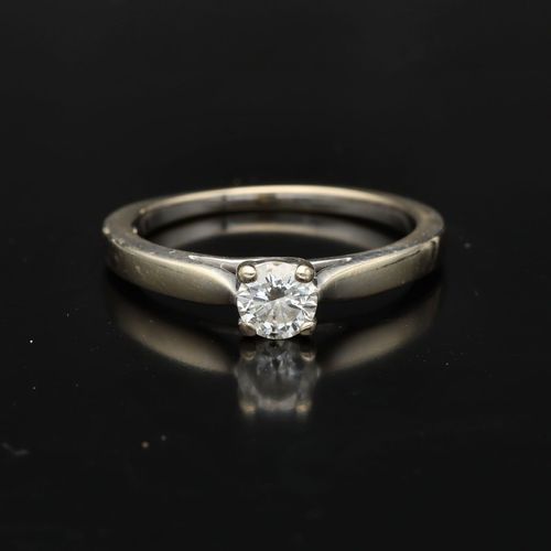 18ct Gold and Diamond Solitaire Ring image-2