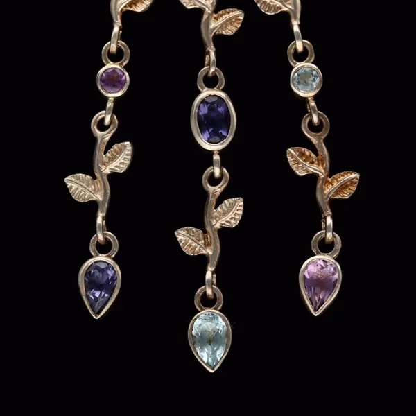 Dower and Hall Silver Gem Set Necklace