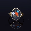 360° view of The Antique Georgian Pietra Dura Gemstone Ring