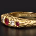 18ct Gold Ruby and Diamond Ring