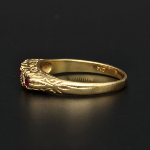 18ct Gold Ruby and Diamond Ring image-3