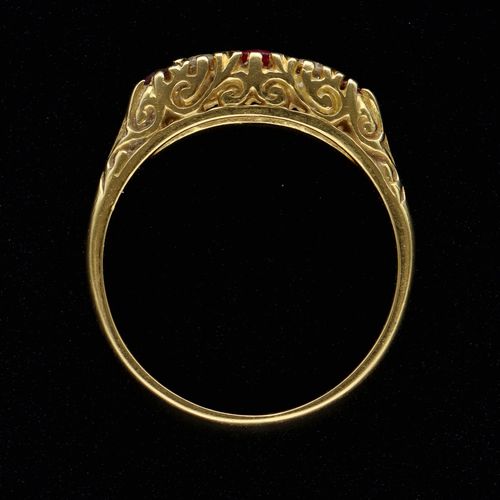 18ct Gold Ruby and Diamond Ring image-6