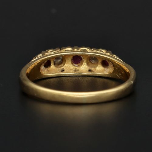 18ct Gold Ruby and Diamond Ring image-4