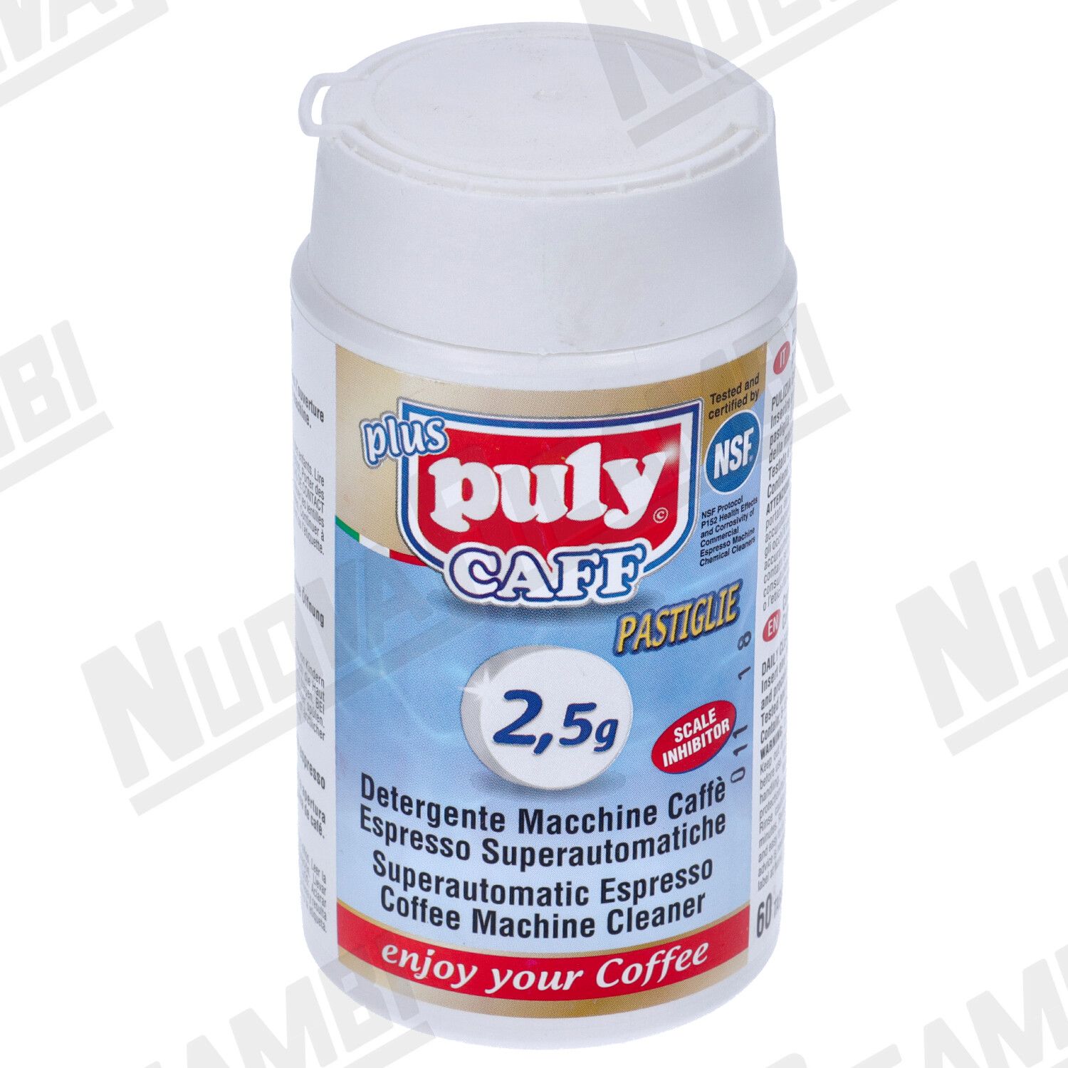 BOTE DETERGENTE MAQUINAS DE CAFE ' PULY CAFF 60 PASTILLAS 2,5grNSF