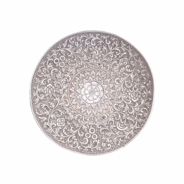19th Century Indian Silver Cup and Saucer