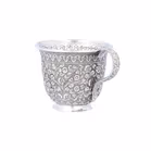 19th Century Indian Silver Cup and Saucer