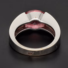 Mappin & Webb 18ct White Gold Pink Tourmaline Ring