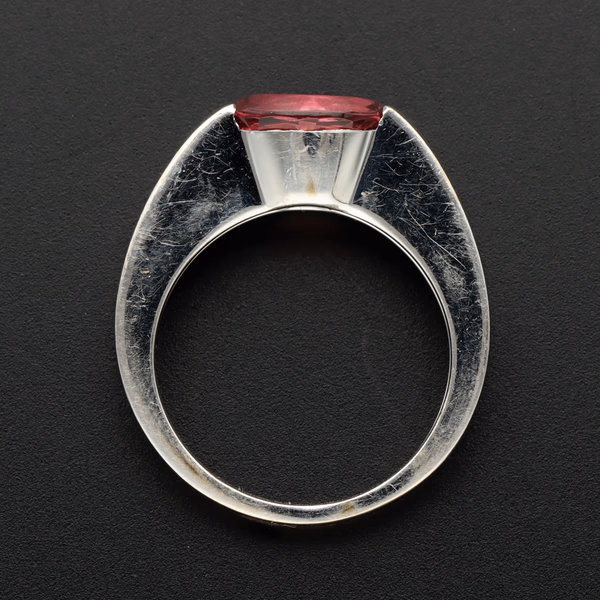 Mappin & Webb 18ct White Gold Pink Tourmaline Ring