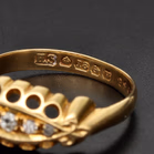 18ct Yellow Gold Diamond Ring
