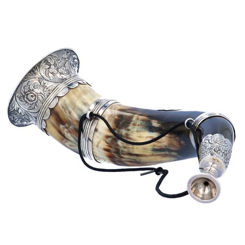 Victorian Silver and Horn Bugle image-5
