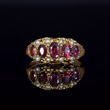 360° view of The Antique Victorian 1876 Ruby and Pearl Baroque Ring