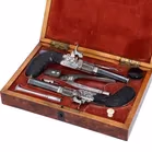 Fine Cased Pair of 60 Bore Precussion Boxlock Pocket Pistols